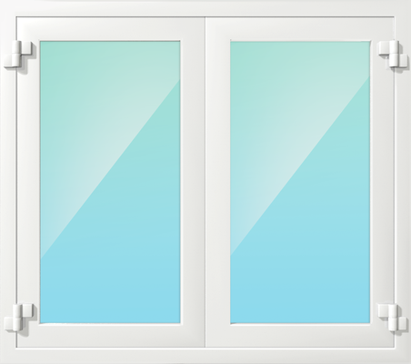 Двустворчатое алюминиевое прямоугольное окно EIW-60 Двустворчатое алюминиевое прямоугольное окно EIW-60