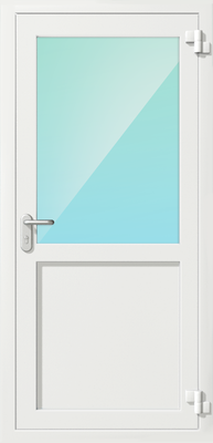 Однопольная алюминиевая противопожарная дверь с глухой вставкой EIW-60 Однопольная алюминиевая противопожарная дверь с глухой вставкой EIW-60