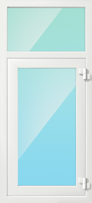 Одностворчатое алюминиевое прямоугольное окно с верхней вставкой EIW-60 Одностворчатое алюминиевое прямоугольное окно с верхней вставкой EIW-60