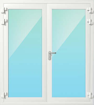 Двупольная алюминиевая противопожарная дверь EIW-60 Двупольная алюминиевая противопожарная дверь EIW-60